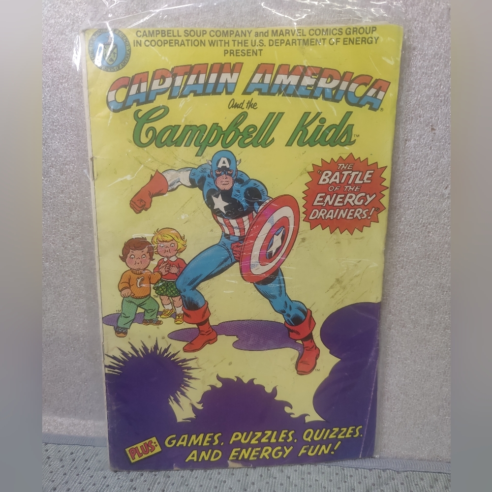 Captain America and the Campbell Kids Comic book G/VG 1980 promotional